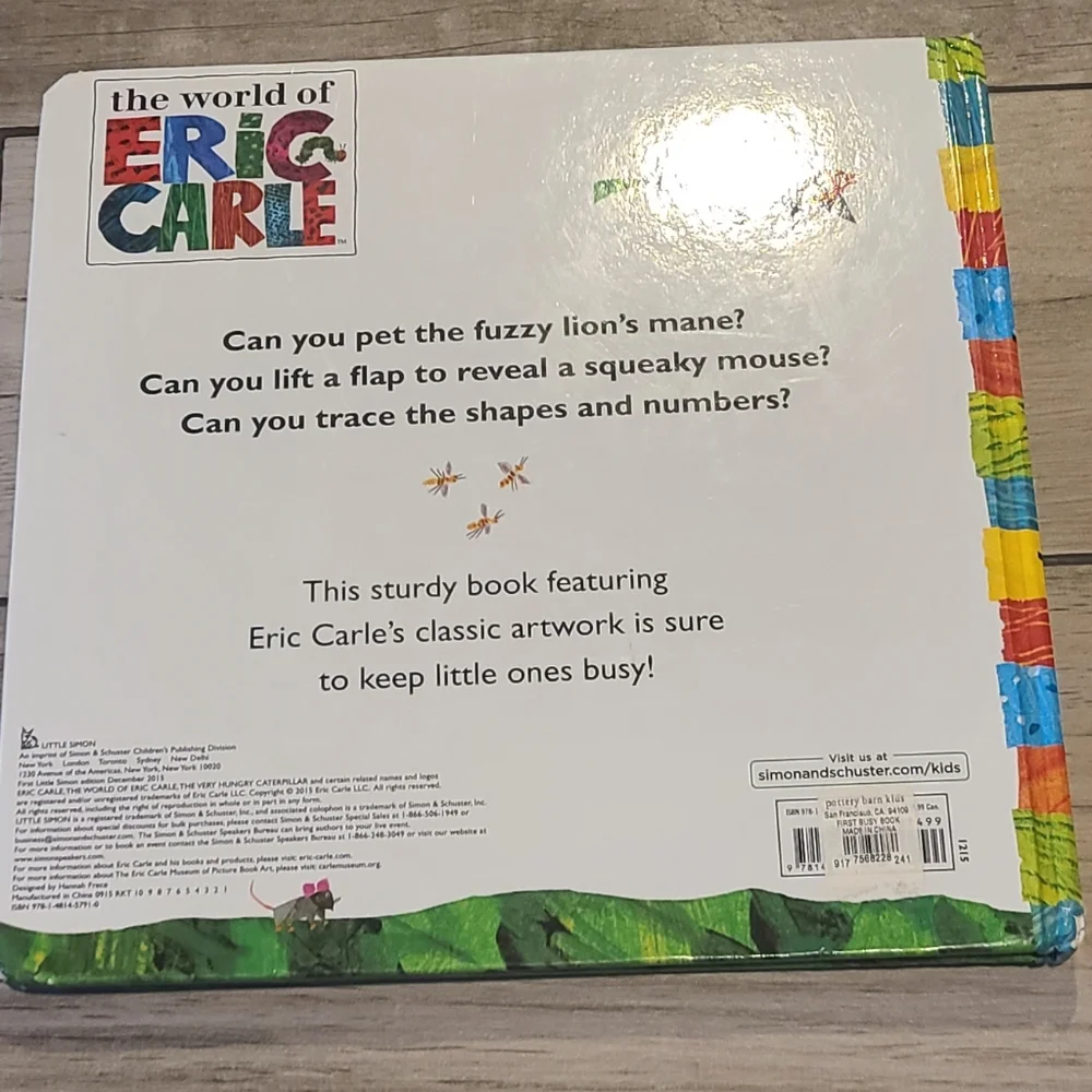 🦔 Eric Carle My first busy book board book🧁